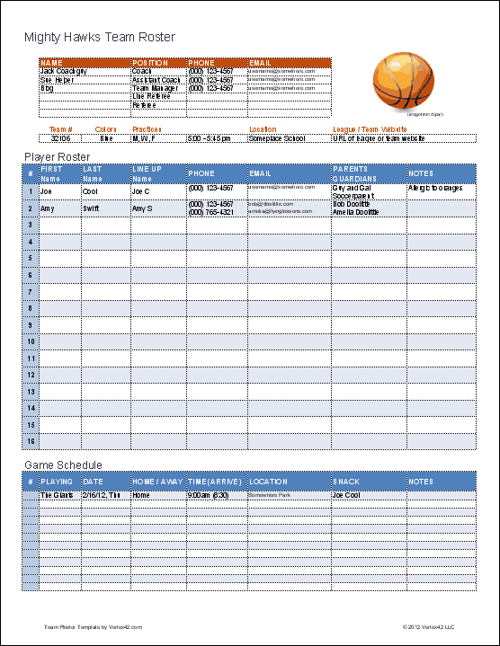 Team Rotation Schedule Template Printable Schedule Template