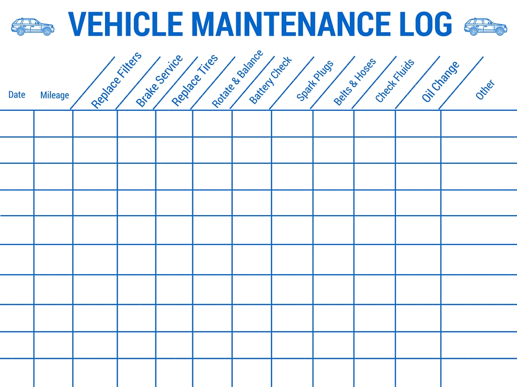 Vehicle Preventive Maintenance Schedule Template printable schedule