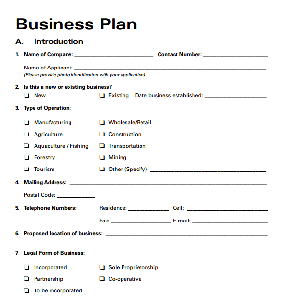 Business Plan Template Free Download Printable Schedule Template