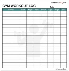 Gym Schedule Template | printable schedule template