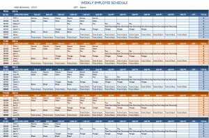 Sports Schedule Maker Excel Template | printable schedule template