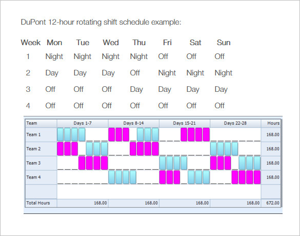 Team Rotation Schedule Template Printable Schedule Template