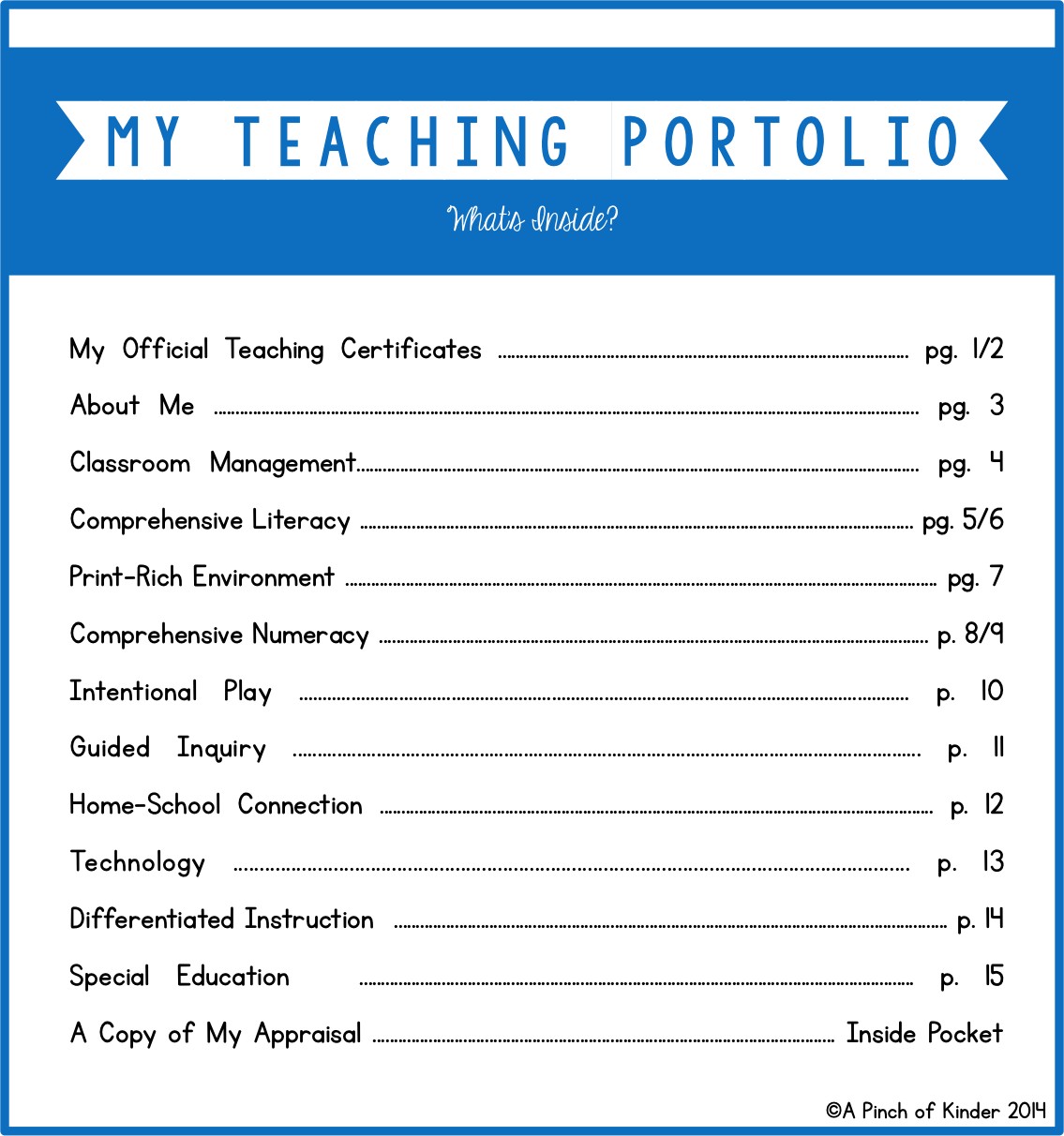 Template For Teaching Portfolio Printable Schedule Template