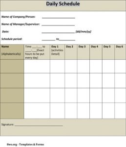 Production Plan Template Excel Free | printable schedule template